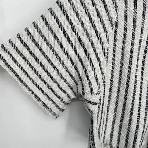 Anthropologie Dolan Coastal Stripes Cropped Pullover Top size Small - Picture 10 of 13
